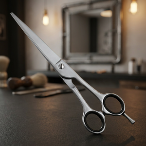 Ciseaux de coiffure professionnels en acier inoxydable à haute teneur en carbone, lame affûtée, manche long, pour droitiers, ciseaux à effiler les cheveux - Product Image 2