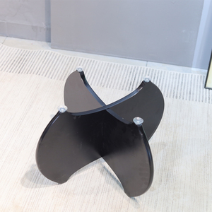 Gran oferta, mesa de centro redonda de diseño moderno, mesa de té de cristal gris, mesa de centro para sala de estar - Product Image 3