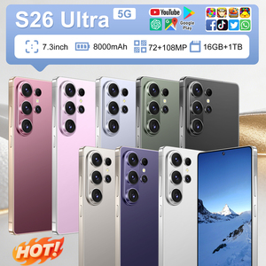 Smartphone S26 Ultra 5G pour le marché africain, écran 7,3 pouces, batterie 8000 mAh, 16 Go RAM, 1 To ROM, double <span class=keywords><strong>SIM</strong></span>, charge rapide, téléphone portable débloqué <span class=keywords><strong>pas</strong></span> <span class=keywords><strong>cher</strong></span>, vente en gros usine - Product Image 6
