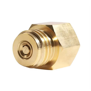 Adaptateur Convertisseur de Gaz CO2 Personnalisable pour Sodastream TR21-3, Filetage Femelle/Mâle, Sortie pour Réservoir Quooker Cube, Laiton Doré, OEM - Product Image 1