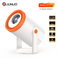 Projecteur intelligent PortableTurn1 230 ANSI Lumens, résolution native 720P, décodage vidéo 4K, Android 14, correction automatique de la distorsion trapézoïdale