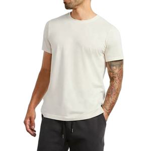 Camiseta Deportiva Personalizada con Logotipo para Hombre, de Alta Calidad, Ajustada, Lisa, Cómoda, 100% Algodón - Product Image 1