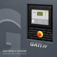 Compresseur d'air vertical compact Atlas Copco GA 11 FF avec contrôleur tactile toutes fonctions et sécheur intégré – Vente en gros OEM