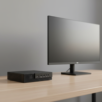INYUDA TX20 Mini PC Industri Intel Generasi ke-4 I5 8GB DDR3 SSD+HDD Windows 10/11 Colokan AU EU untuk Kantor