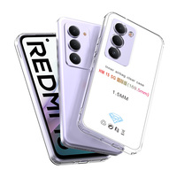Prix d'usine, étuis et housses de téléphone portable en TPU transparent de qualité supérieure, résistants aux chutes, pour Xiaomi Redmi 15 5G