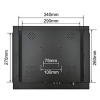 Monitor LCD TFT Industrial de 19 Pulgadas, 1280*1024, VGA, AV, BNC, Pantalla No Táctil, Marco Abierto con Carcasa Metálica, OEM, ODM, para Escritorio
