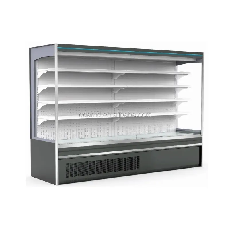 Plug in Multideck Open Chiller supermarket refrigeration equipment for dairy and drink display