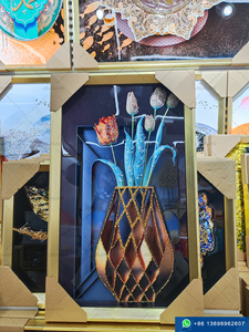 Phiên bản dọc lớn của hiên nhà sang trọng trừu tượng phong cách Bắc Âu treo tranh hành lang lối đi sơn sàn. - Product Image 2