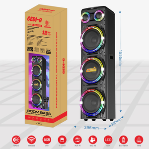 Altavoz de Karaoke de Madera de <span class=keywords><strong>12</strong></span> Pulgadas, 50000W, Supergraves, con Micrófono, Profesional, para Fiestas en Casa y DJ - Product Image 6