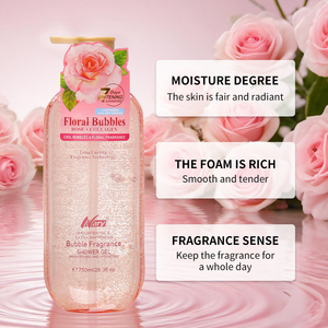 Nary Promotion <span class=keywords><strong>Vente</strong></span> en Gros Gel Douche Moussant 750 ml Parfum Floral Exfoliant Hydratant Biologique Naturel Fabricant de Savon Corporel - Product Image 5