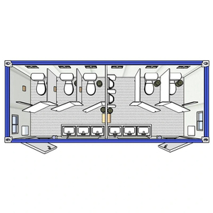 Di động tạm thời <span class=keywords><strong>container</strong></span> công cộng nhà vệ sinh <span class=keywords><strong>container</strong></span> nhà vệ sinh khối - Product Image 1