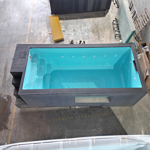 Prix bon marché fenêtre en verre fibre de verre en <span class=keywords><strong>bois</strong></span> Wpc plongeant bain Spa jacuzzi conteneur extérieur mosaïque <span class=keywords><strong>piscine</strong></span> <span class=keywords><strong>hors</strong></span> <span class=keywords><strong>sol</strong></span> - Product Image 5