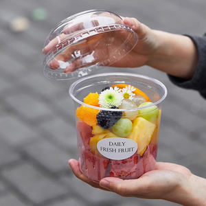 Contenitori in Plastica Trasparente Monouso per Insalate di Frutta, Bevande Fredde e Panini della Fabbrica Cundao - Product Image 1