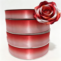 Ruban en satin double face de luxe de haute qualité, 1,5 pouce, écologique, personnalisable avec logo, motif rose préservée, cadeau.