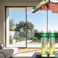 Sellador de Silicona Blanco Transparente 801 para Decoración, Uso General, Directo de Fábrica, Sellador de Silicona para Puertas y Ventanas