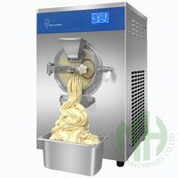 Petite machine à crème glacée 1O Letr Bql 808 1 Cube de dessus de table Rouleau de crème dure et molle Remplissage semi-automatique de cône de crème glacée
