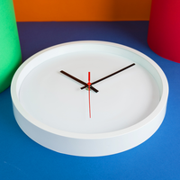Jam Dinding DIY Desain Sederhana Warna Putih Polos