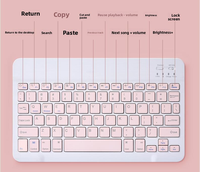 Conjunto de Teclado y Ratón Inalámbrico 2.4G RGB Retroiluminado para Tablet PC de Oficina, Interfaz PS/2+USB, Resistente al Agua, Anti-Caídas, Teclas Multimedia