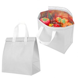 Custom Logo Promotional Reusable Thermal Insulation Bag Wholesale Non Woven Insulated Lunch Cooler Bag for Food - Product Image 1