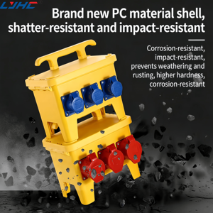 Boîte de prises industrielles combinées multi-marques personnalisable, étanche IP67, anti-poussière, antichoc, boîte de commutation portable - Product Image 2