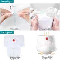 Einweg-Babywindel saugfähig bedruckt hochwertiger Auslaufschutz Großhandel nicht gewebte Einweg-Babywindel