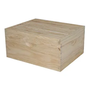 10フレーム木製ディープボックス付き高品質ラングストロス蜂の巣