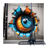 Machine de peinture d'imprimante murale 3D à double tête à effet HD facile à transporter nouvelle imprimante à jet d'encre