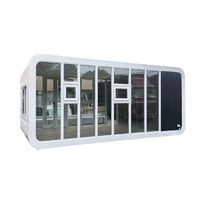 Maison capsule mobile de luxe à deux étages Maison préfabriquée en acier avec panneaux sandwich pour applications dans les parcs