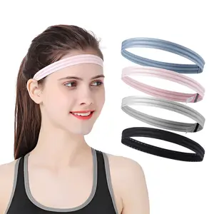 Модная спортивная повязка на голову Aolikes для фитнеса, йоги, упражнений, эластичная повязка для волос, Нескользящие хлопковые повязки на голову для женщин