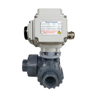 Actuador eléctrico DN50 <span class=keywords><strong>2</strong></span> pulgadas <span class=keywords><strong>3</strong></span> V 12V 24V 220V AC de plástico de PVC verdadera unión válvula de bola con la motorizado actuador - Product Image 5