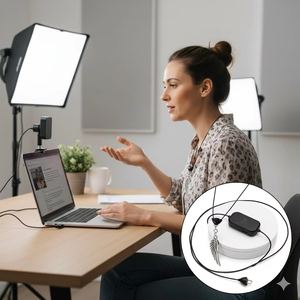 Microphone omnidirectionnel portable haute sensibilité Neutron NHS850B/W avec prise audio 3,5 mm fabriqué à Taïwan pour l'enregistrement d'instruments - Product Image 1