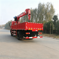 Grue hydraulique montée sur camion, directement de l'usine, avec 5 bras télescopiques, capacité de levage maximale de 18,6 mètres