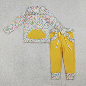 Túnica con Estampado Floral de Moda para Niñas, Ropa Infantil al por Mayor, Nueva Moda Festiva, Spandex Suave/Algodón Orgánico - Product Image 4