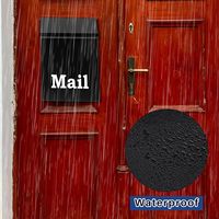 Boîte aux lettres domestique personnalisable, créative, verrouillable, autoportante, antivol, étanche, en métal avec finition thermolaquée