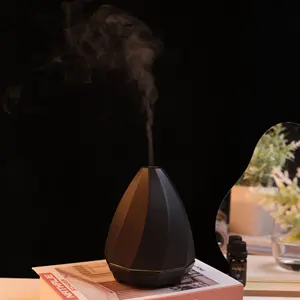 Wholesale USB Handmade Cement Stone Humidifier Essential Oil Aroma Ultrasonic Diffuser with Warm Light