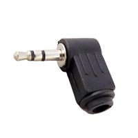 Angle droit 3.5mm 1/8 "TRS prise mâle 3 pôles bricolage Audio stéréo Jack connecteur à souder adaptateur pour réparation casque casque écouteur