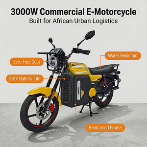 Moto électrique zéro émission 3000W 80km/h, vélo cargo longue portée pour le <span class=keywords><strong>transport</strong></span> urbain en Afrique - Product Image 2