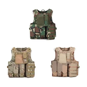 Wholesale Private Label Multi-functional MOLLE System Vest Camo Tactical Safety Vest