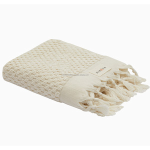 Handloomed Turkish <b>Towel</b> Handmade Multicolor Luxury Pompom Model Large and Hand Size Set Hammam Hamam . - Product Image 2