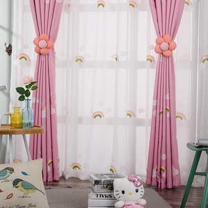Prezzo speciale cute cartoon <span class=keywords><strong>arcobaleno</strong></span> blackout tenda per la camera da letto della ragazza del ragazzo - Product Image 4