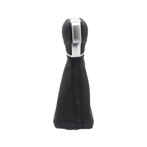 Couvercle de pommeau de levier de vitesse en cuir noir, transmission automatique, accessoire d'intérieur pour Volkswagen Golf 7 - Product Image 4