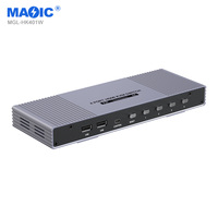 Commutateur KVM 4K sans couture pour USB 4 en 1 sortie 4 ports 7 modes d'affichage en stock MGL MGL-HK401W