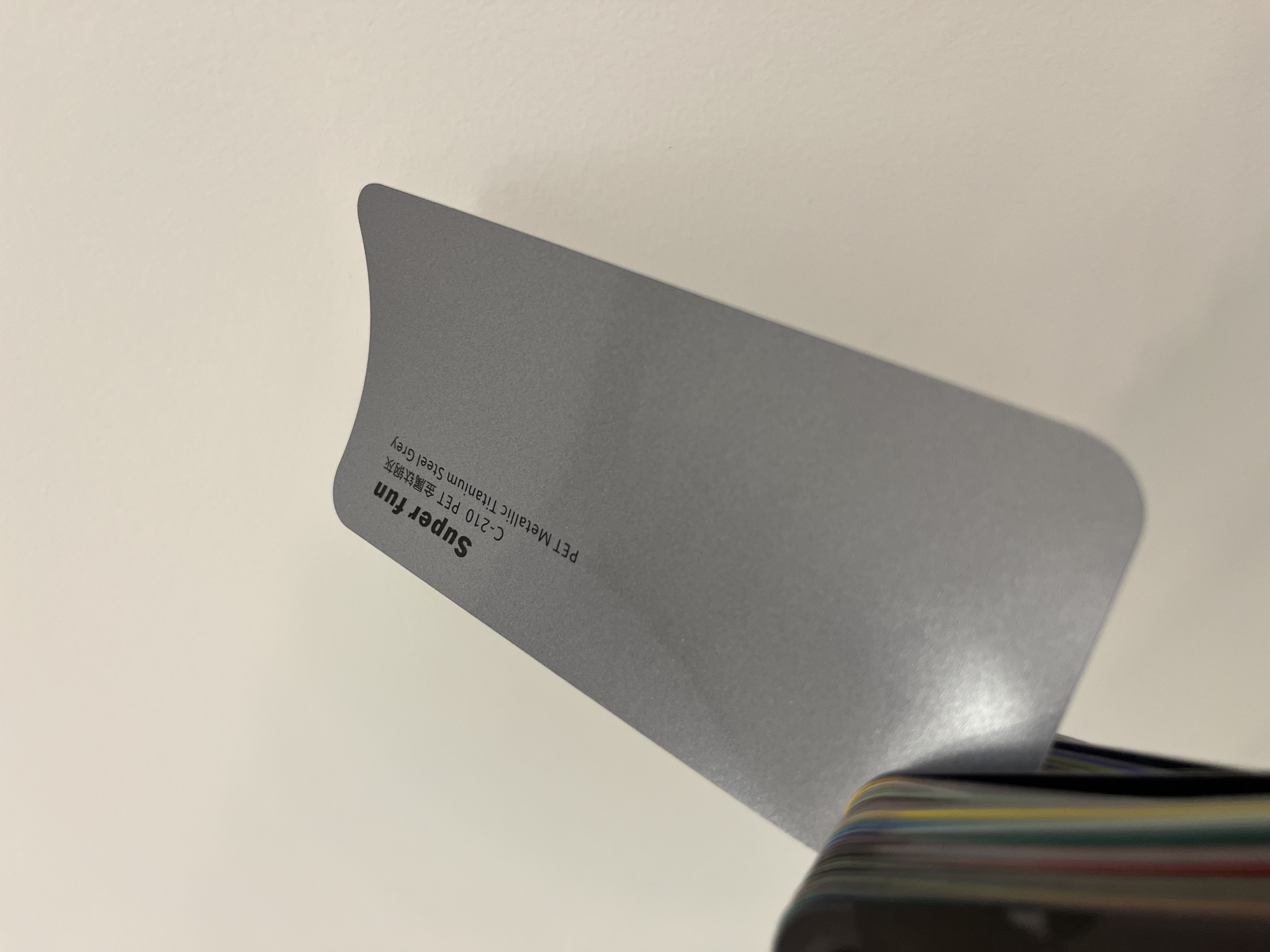 PET Metalic Titanium Steel Grey