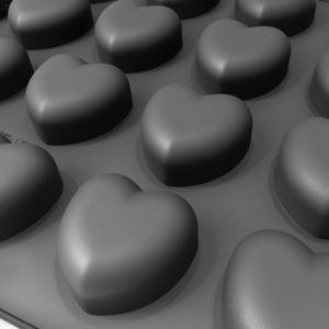 40x60CM Grand moule de cuisson en forme de coeur Moule à gâteau mousse en silicone de qualité alimentaire à 24 cavités pour chocolat et bonbon - Product Image 3