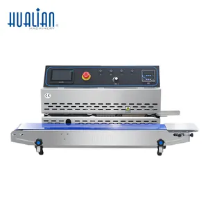 FRP-810I Hualian Horizontal Printing Date Coding Continuous Food Bag Heat Band Sealer Sealing Machine With Ink Jet