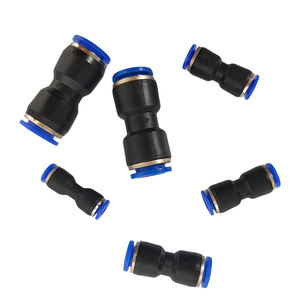 Ensemble de raccords rapides pneumatiques, <span class=keywords><strong>kit</strong></span> de raccords à poussée droite en laiton et en <span class=keywords><strong>plastique</strong></span> pour tuyau d'air - Product Image 2