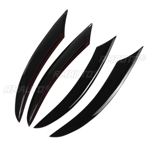 Pair for Mercedes-Benz C Class W205 C180 C260 C300 for AMG 2019+ Front Bumper Fog Light Lamp <b>Splitter</b> Canard Air Cover Trim - Product Image 5