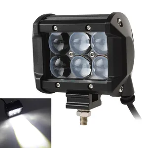 4 inch 18w 5D square Led Driving auxiliary headlight for Truck ATV UTV SUV Forklift work fog light 12V 24V