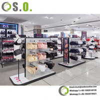 Conception de kiosque de lingerie pour centre commercial avec comptoir d'exposition de sous-vêtements