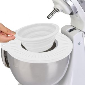 2026 Couvercle pliable en silicone alimentaire pour bol mélangeur KitchenAid 4,5-5 Quart, modèle XY18, compatible lave-vaisselle vertical, anti-éclaboussures - Product Image 2